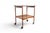 Mid 20th Century Mid 20th Century Danish Modern Bar Cart in Walnut + Black Laminate For Sale - Image 5 of 6