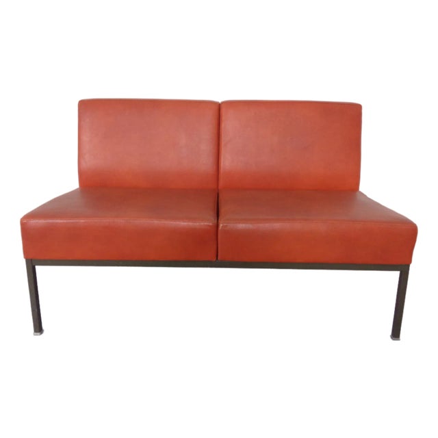 Minimalist 2-Seater Bench, Germany, 1960s For Sale