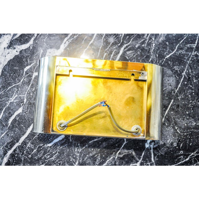 Vintage Italian Wall Lamp in Brass from Foglios, 1970 For Sale - Image 9 of 10