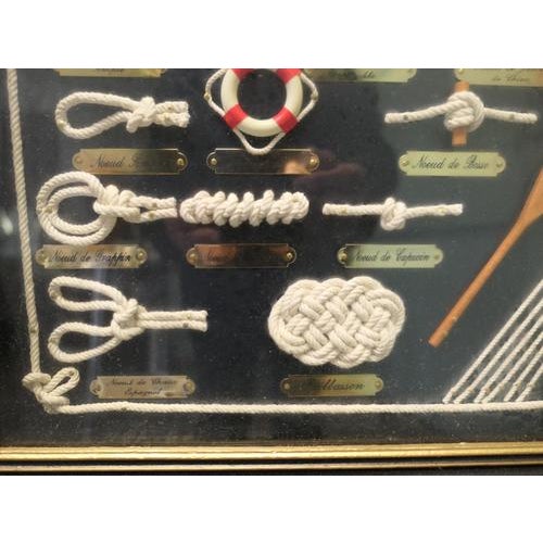 Nautical Objects Shadow Box, 1970 For Sale - Image 4 of 8