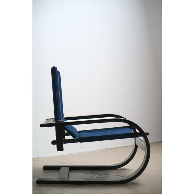 Black Vintage Italian Lounge Chairs by De Pas Durbino and Lomazzi for Poltronova, 1970s, Set of 2 For Sale - Image 8 of 18