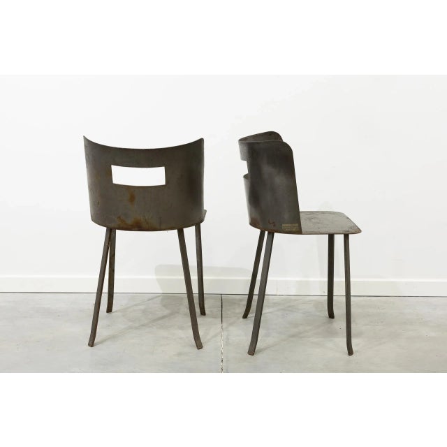 Industrial Set of Industrial Chairs by Herreria El Lago, 1970s For Sale - Image 3 of 9