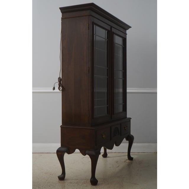 Age: Approx: 40 Years Old Details: Solid Cherry Glass Adjustable Shelves 3 Drawer Base High Quality Construction Lighted...
