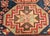 Antique Caucasian Kazak Area Rug, Hand-Knotted Wool, Geometric Medallion Pattern, 5x5 For Sale - Image 17 of 18
