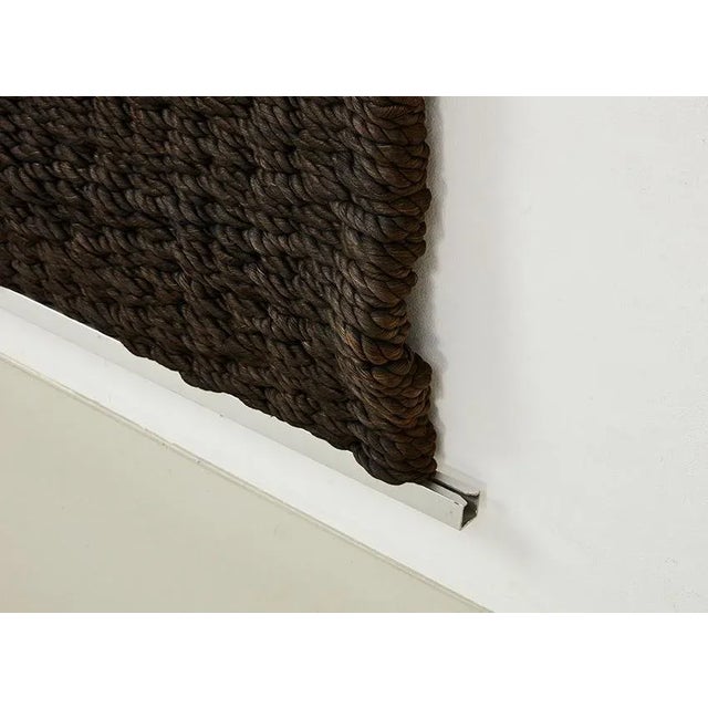 Black Dutch Slit Tapestry by Wil Fruytier, 1970s For Sale - Image 8 of 11