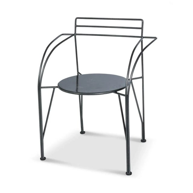 Metal Lune Dargent Armchair by Pascal Mourgue for Fermob, 1980s For Sale - Image 7 of 7