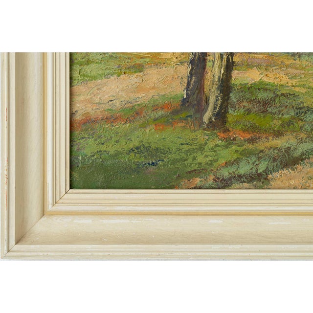 Dutch Impressionist Landscape Oil Painting, Country Path & Farmhouse, by Jacobus Doeser, Early 20th Century For Sale - Image 7 of 18
