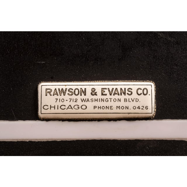 Early 20th Century Chicago Milk Glass Pharmacy Drugs Sign For Sale - Image 4 of 11