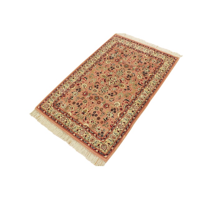 Designed with mesmerizing intricacy and gorgeous color palette, this hand-knotted masterpiece demonstrates the beauty and...