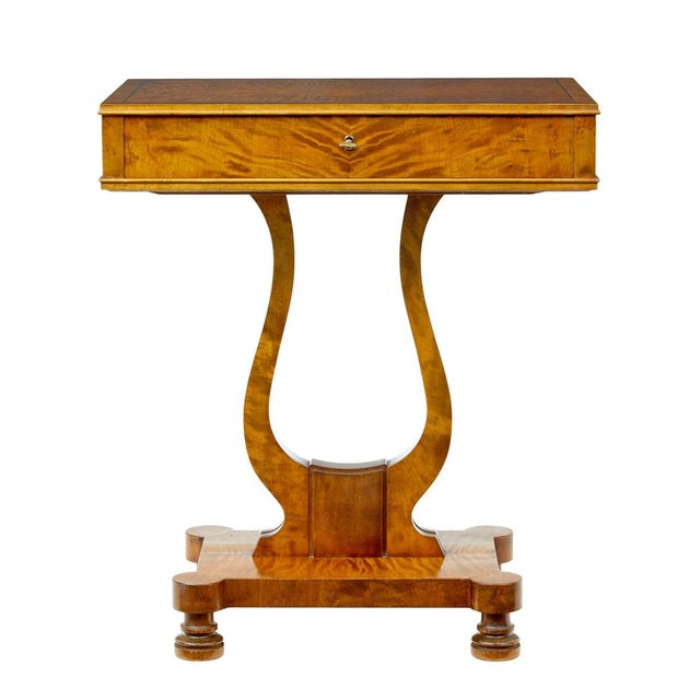 Antique Birch Sewing Table with Contents, 1895 For Sale - Image 10 of 10