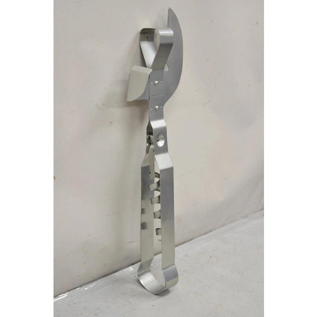 Mid-Century Modern Oversized Modern Curtis Jere Style Pop Art 47" Can Opener Wall Art Sculpture For Sale - Image 3 of 12