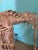 Camel Extremely Large Vintage Italian Hand-Carved Faux Bois Rope & Knot Mirror, Circa 1980s For Sale - Image 8 of 11