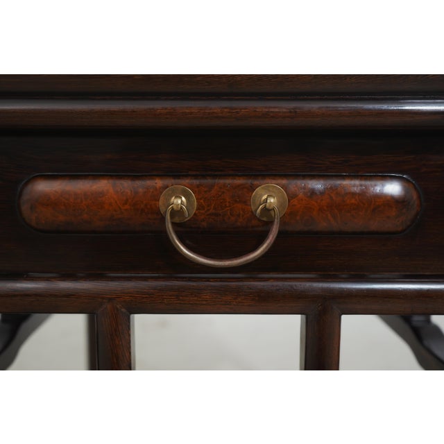 Vintage Rosewood Chinese 1 Drawer Occasional Table For Sale - Image 13 of 16