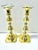 English Baldwin Brass Candlesticks With Glass Bobeches – Set of 6 Vintage Brass Candle Holders For Sale - Image 3 of 12
