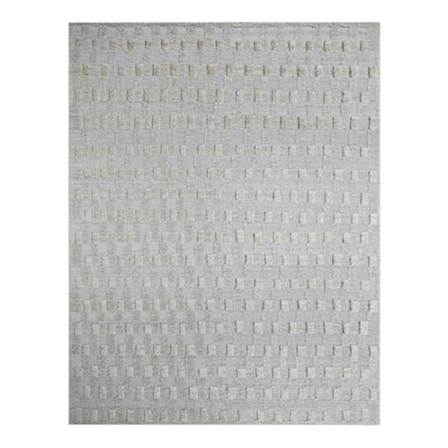 Handmade Modern Design Wool Rug. 9' X 12' For Sale