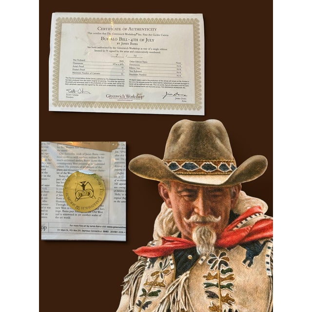 James Bama Buffalo Bill 4th of July-Signed Numbered Giclee-Western-Cowboy-Ranch For Sale - Image 9 of 10