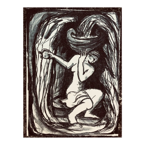 1990s Adrienne Anderson Eve Lithograph
