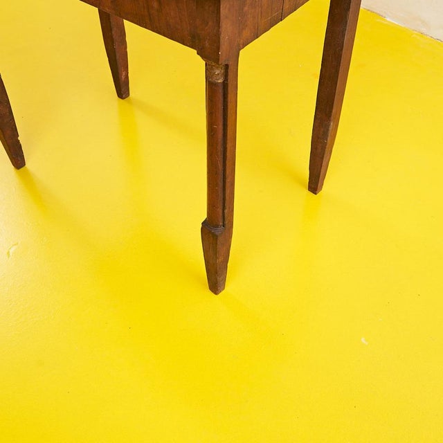 Small Empire Console Table with Wood Columns For Sale - Image 6 of 9