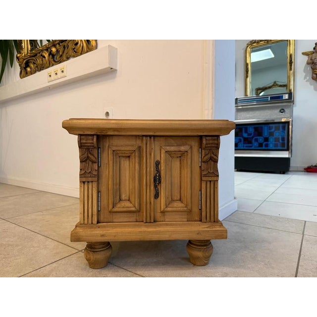 Wood Rustic Nightstand in Wood For Sale - Image 7 of 7