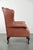 Classic English Cowhide Button-Seat Chesterfield Wing Armchair For Sale - Image 3 of 13