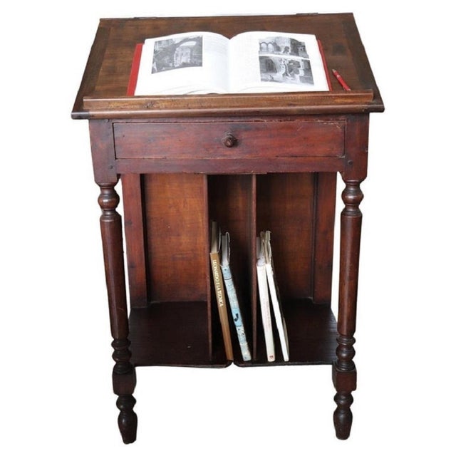 Antique 19th Century Writing and Reading Stand in Poplar Wood For Sale - Image 13 of 13