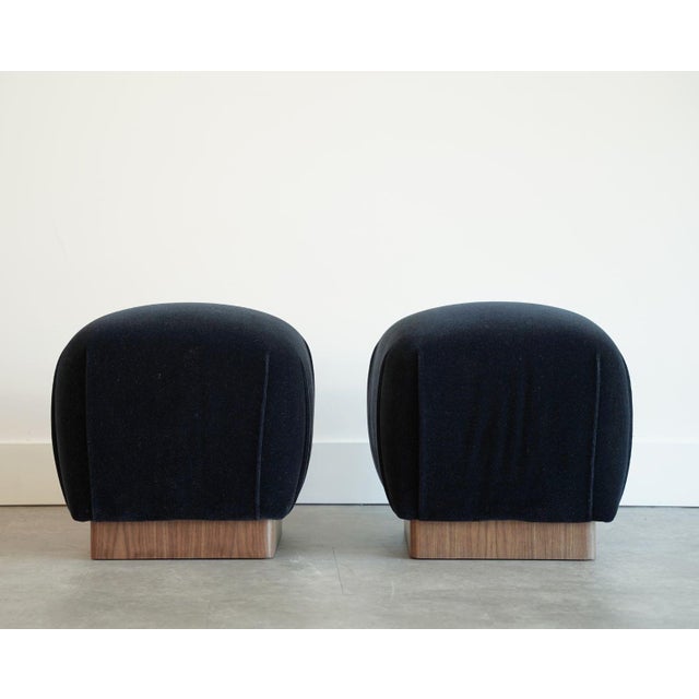 An exceptional set of vintage 1980s stools by Karl Springer, fully restored by the team at Stamford Modern. Newly...