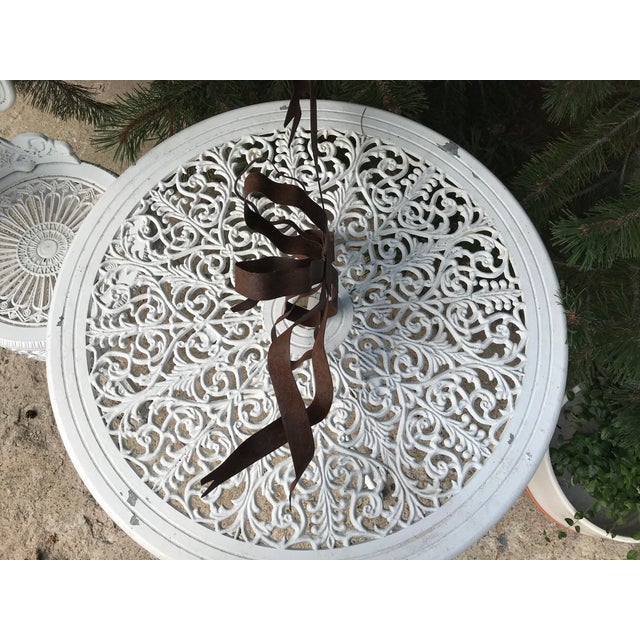 Shabby Chic Rustic Bow Form Candlestick Wall Sconce For Sale - Image 3 of 6