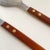 Mid Century Danish Modern 1950s Salad Server Tongs Stainless Steel & Walnut For Sale - Image 10 of 13