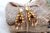 Gold Earrings with Reliefs and Cutouts, Set of 2 For Sale - Image 5 of 6