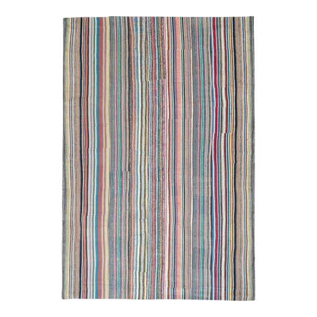 Galerie Shabab Collection Mid-20th Century Turkish Flatweave Kilim Room Size Carpet For Sale