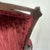 Antique Victorian-Style Parlor Chair Featuring Rich Red Velvet Tufted Upholstery For Sale - Image 13 of 13