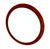l large vintage circular wall mirror, danish Modern, produced circa 1960s-1970 with a wood veneer frame DIMENSIONS 22 in.H...