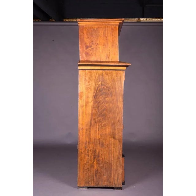 Brown Early 19th Century Biedermeier Mahogany Pyramid Cupboard For Sale - Image 8 of 11