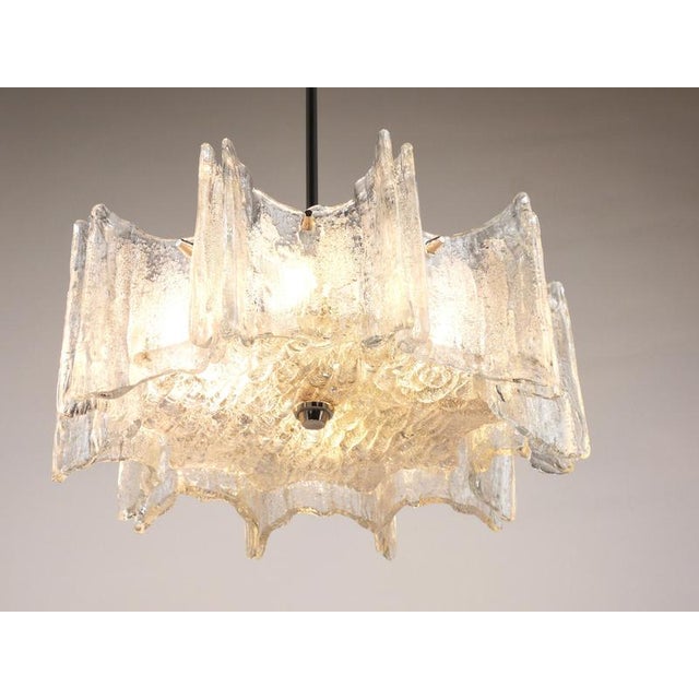 Vienna Ice Glass Star Chandelier by J. T. Kalmar for Kalmar, Austria, 1960s For Sale - Image 16 of 18