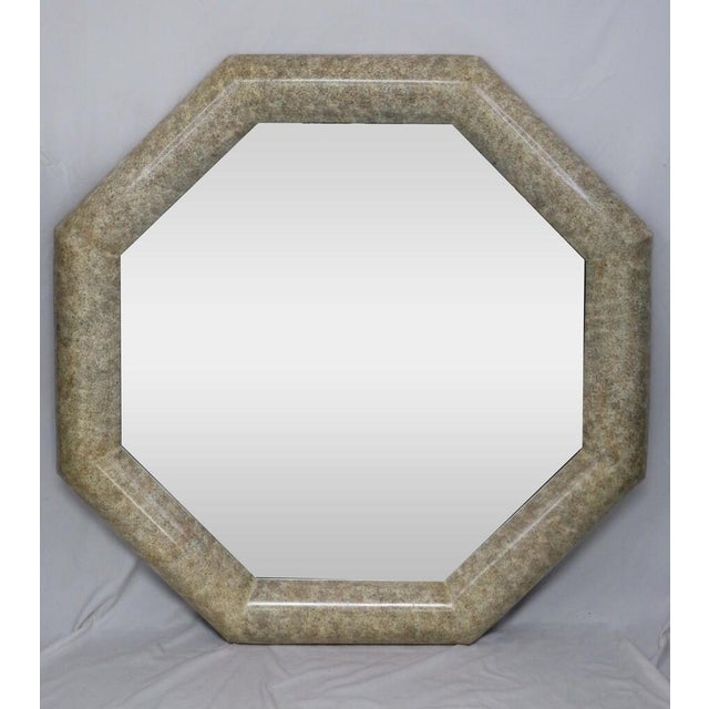 Large Vintage Octagonal Wall Mirror | Chairish