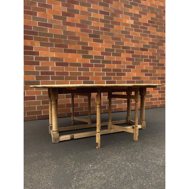 Late 19th Century 19th Century Oak Gateleg Table For Sale - Image 5 of 18