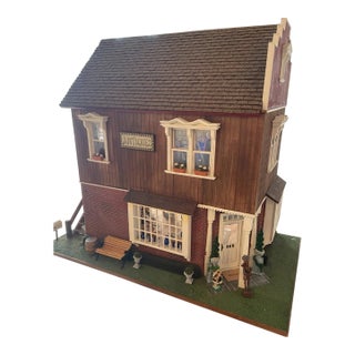 Custom Handcrafted "Antique Store" Dollhouse With 200+ Miniatures For Sale