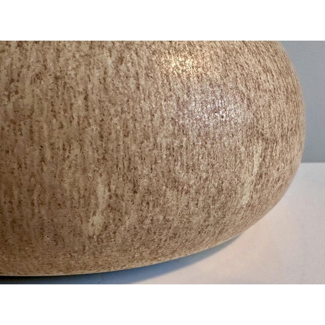 Beige Studio Ceramic Solifleur Vase, Germany, 1960s For Sale - Image 8 of 11