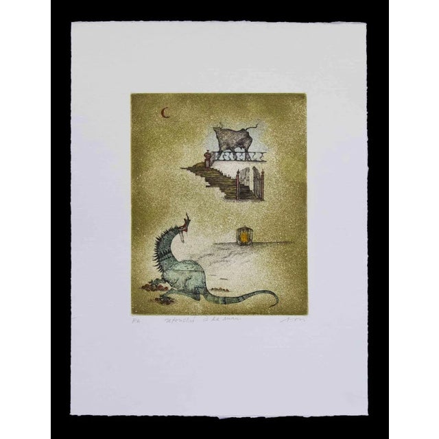 Ossi Czinner, Zodiaco: Toro, Lithograph, 1980 For Sale