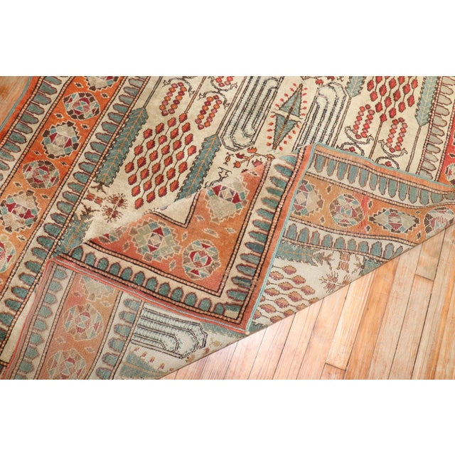 Early 20th Century Cypress Tree Western Turkish Rug - 5' x 8'4" For Sale - Image 4 of 6