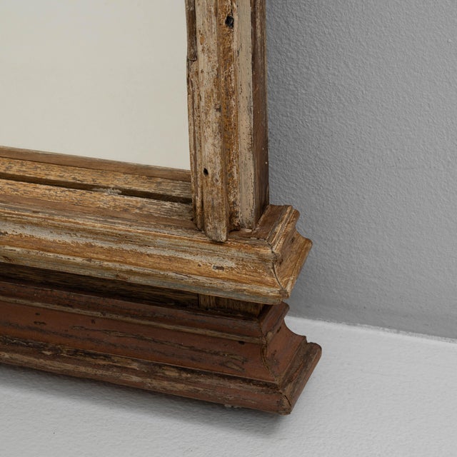 19th Century French Gustavian Floor Mirror with Arched Crest For Sale - Image 9 of 18