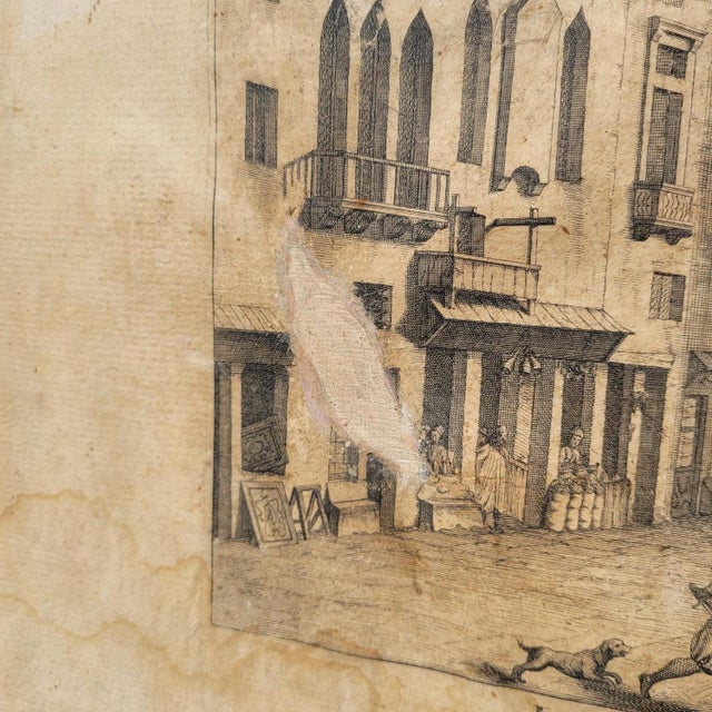 Views of Venice, Engravings, 18th-19th Century, Framed, Set of 6 For Sale - Image 13 of 18