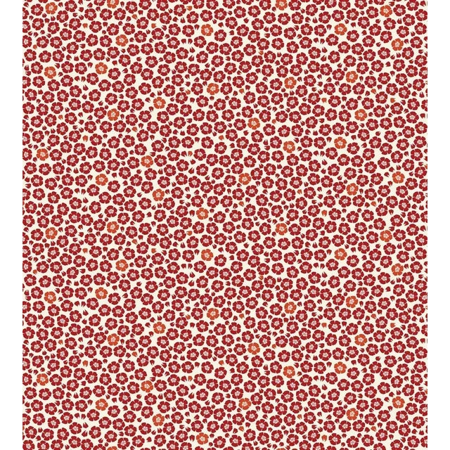 Contemporary Sample - Jean Paul Gaultier for The House of Scalamandré Coquelicot Wallcovering, Rouge For Sale - Image 3 of 3