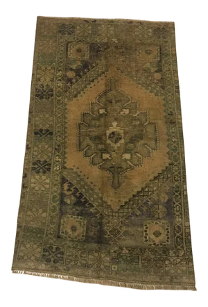 Turkish Handmade Oushak Vintage Rug