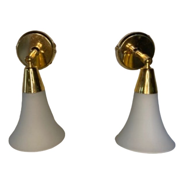 Minimalist Tulip Wall Sconces, 1990s, Set of 2 For Sale