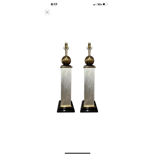 Large Pair of Modernist Table Lamps For Sale - Image 10 of 10