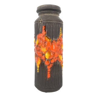 Fat Lava Floor Vase, Austria, 1960s For Sale
