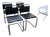 B33 Attribtued to Marcel Breuer Black Leather Dining Chairs - Manufactured by Knoll September 1999 For Sale