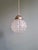 1930s Art Deco Pendant Lights in Pressed Molded Frosted Glass, 1930s, Set of 2 For Sale - Image 5 of 16
