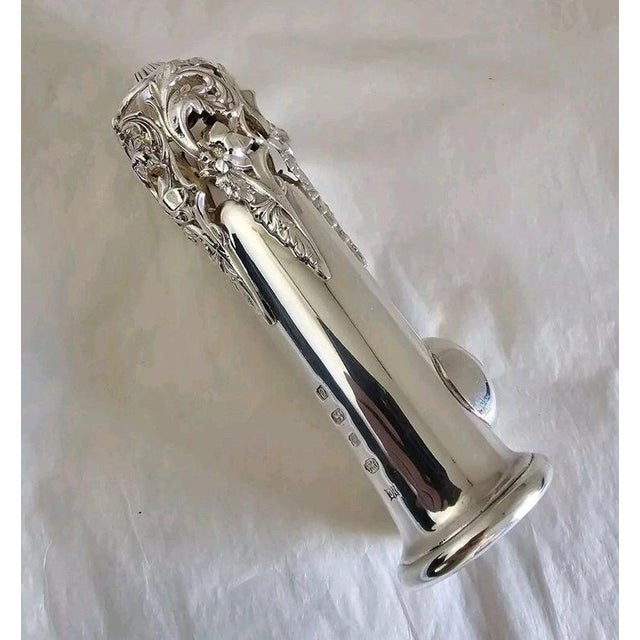 Sterling Silver Pierced Posy Holder from Hugh Crawshaw, Sheffield, 2004 For Sale - Image 10 of 18